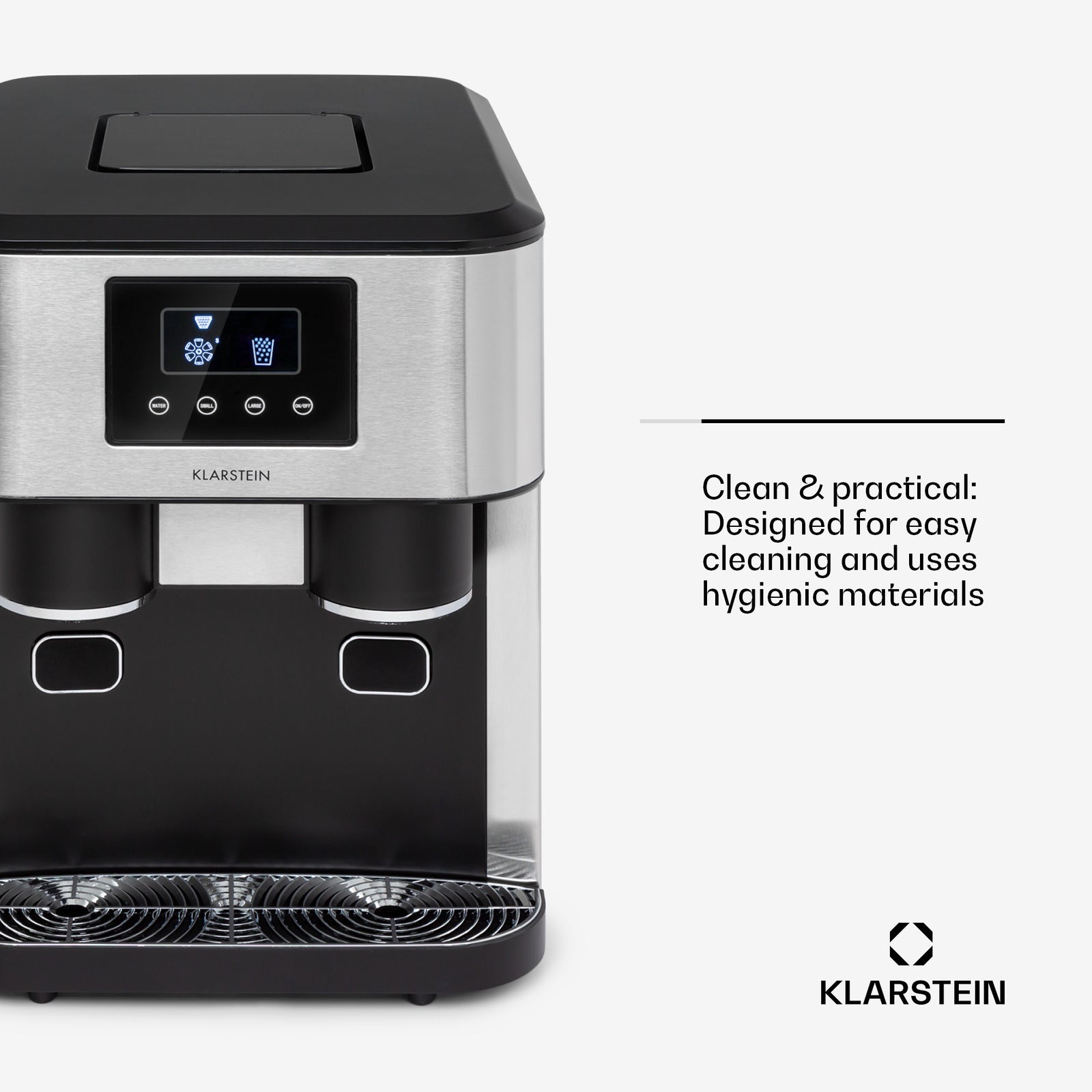 Klarstein Ice Age Crush 3-in-1 Ice Cube Maker & Crusher