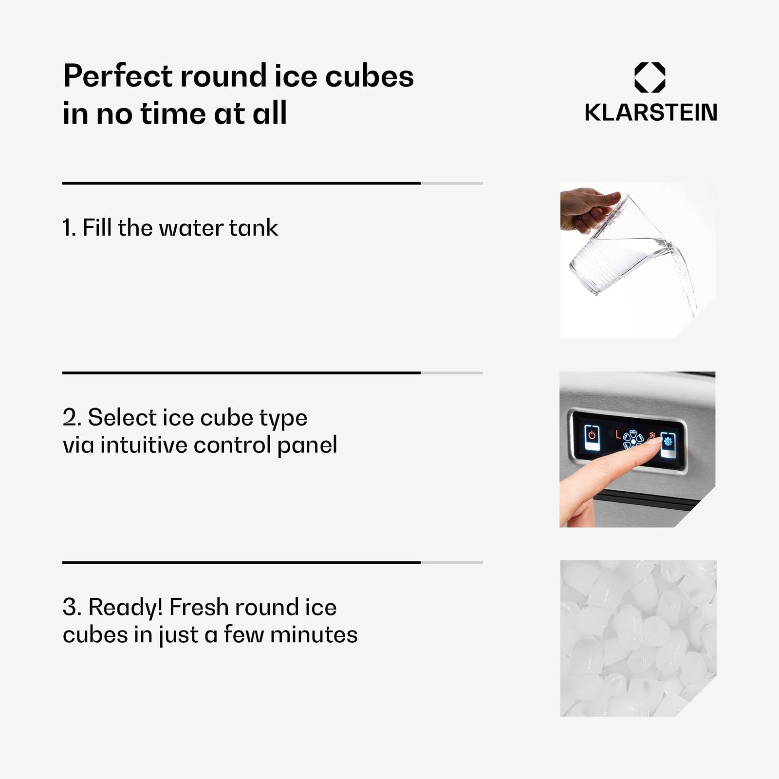 Klarstein Metropolitan Countertop Ice Cube Maker