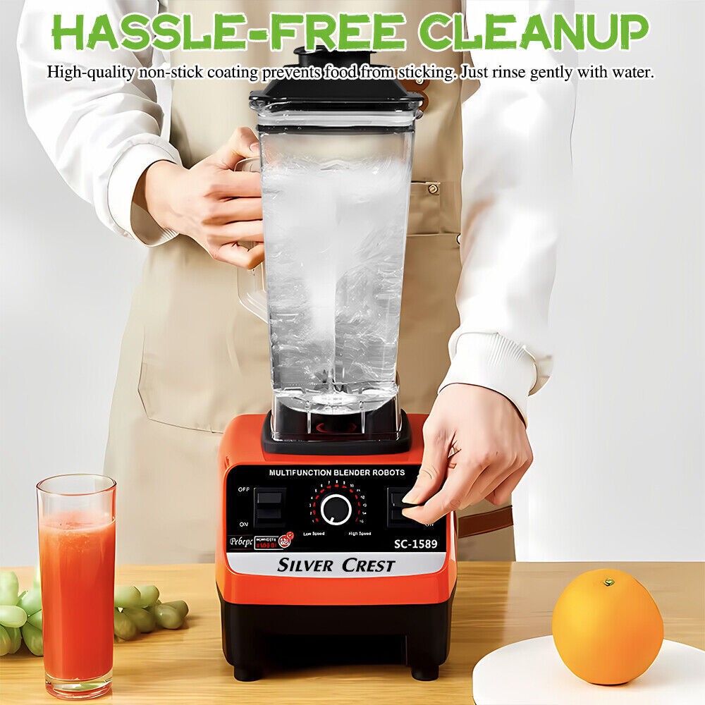 4500W Commercial Blender with 2 Jugs
