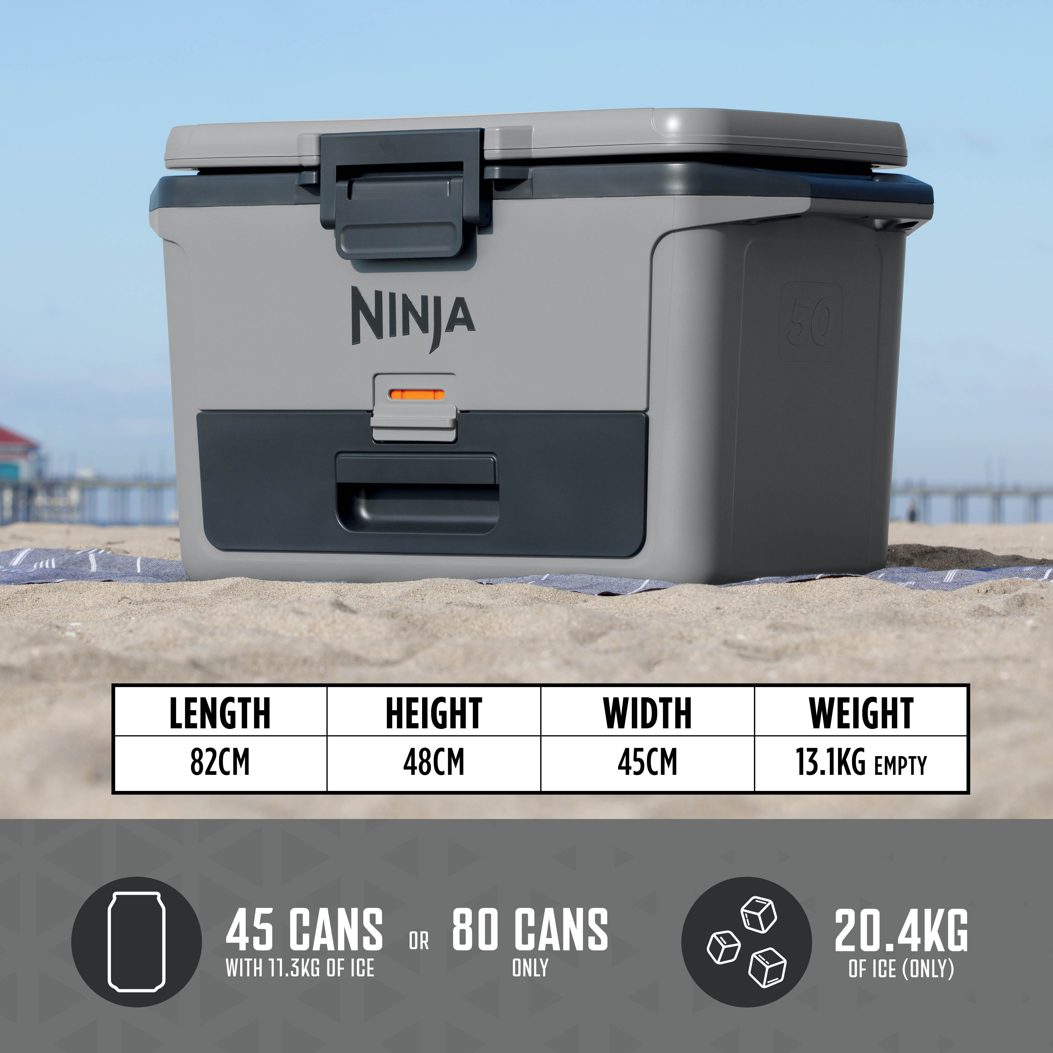 Ninja FrostVault Hard Cooler 50QT/48L