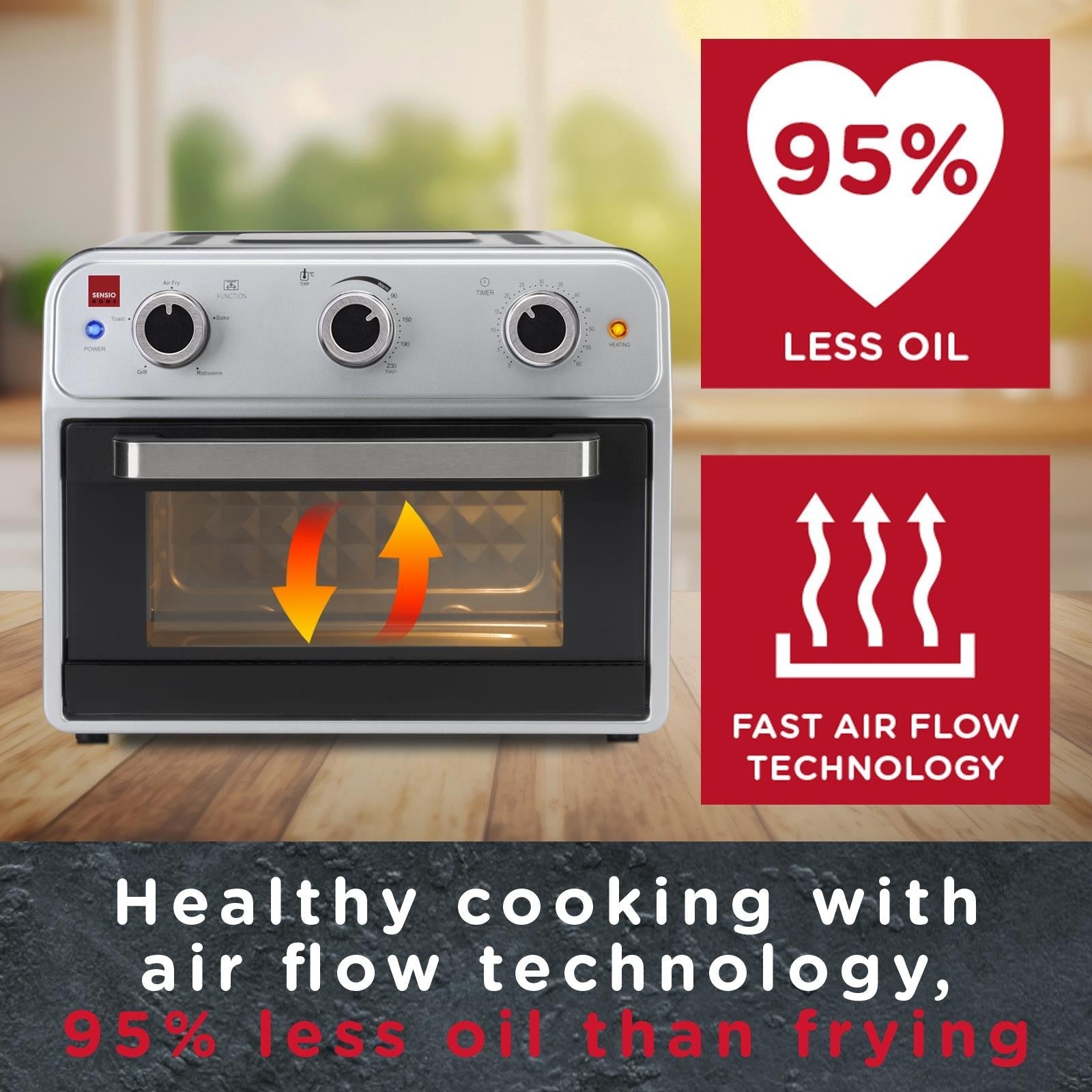 Sensio Home 21L Air Fryer Oven