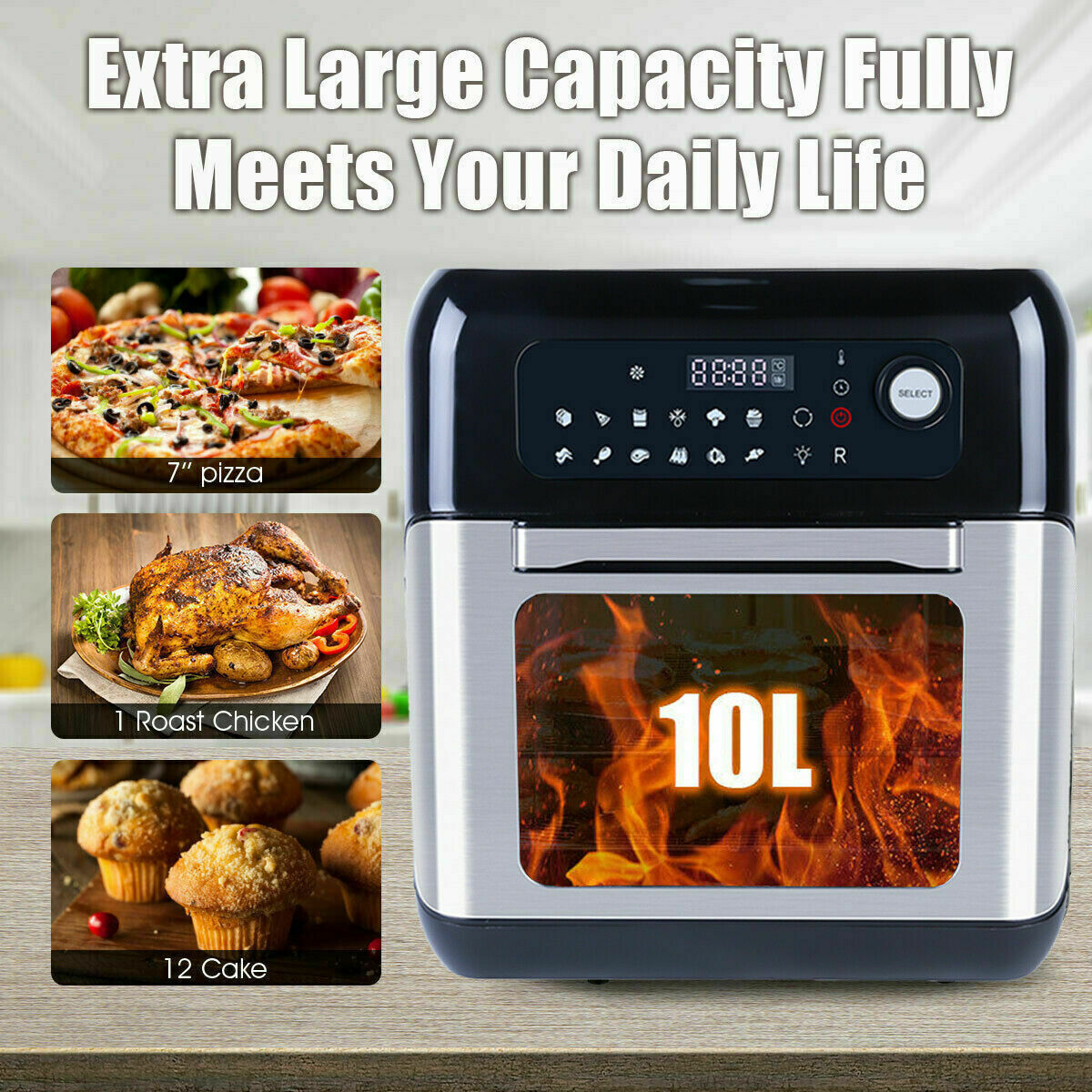 Uten Digital Air Fryer 10L – Oil-Free Kitchen